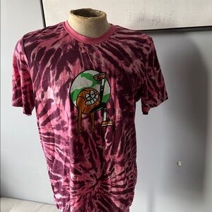 adidas Pink Tie-Dye Graphic Tee
